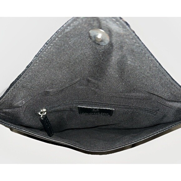 B-Low The Belt Gold Rose Tone Studded Small Clutch Low Bag Handbag Black - Picture 6 of 7